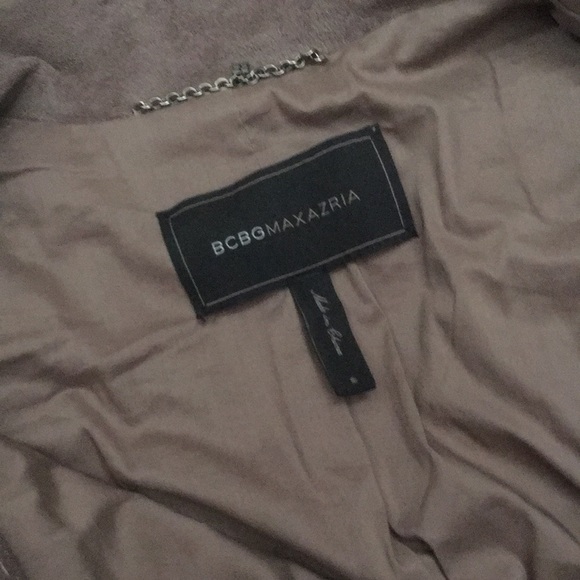 BCBG Max Aria Faux Suede Drape Jacket - Picture 5 of 7
